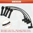 thumbnail image 3 of Car Spark Plug Coil Wires Ignition Coil Cable 7mm Fit?for Mazda 6 2003-2005 No.L81318140B - Pack of 4, 3 of 7