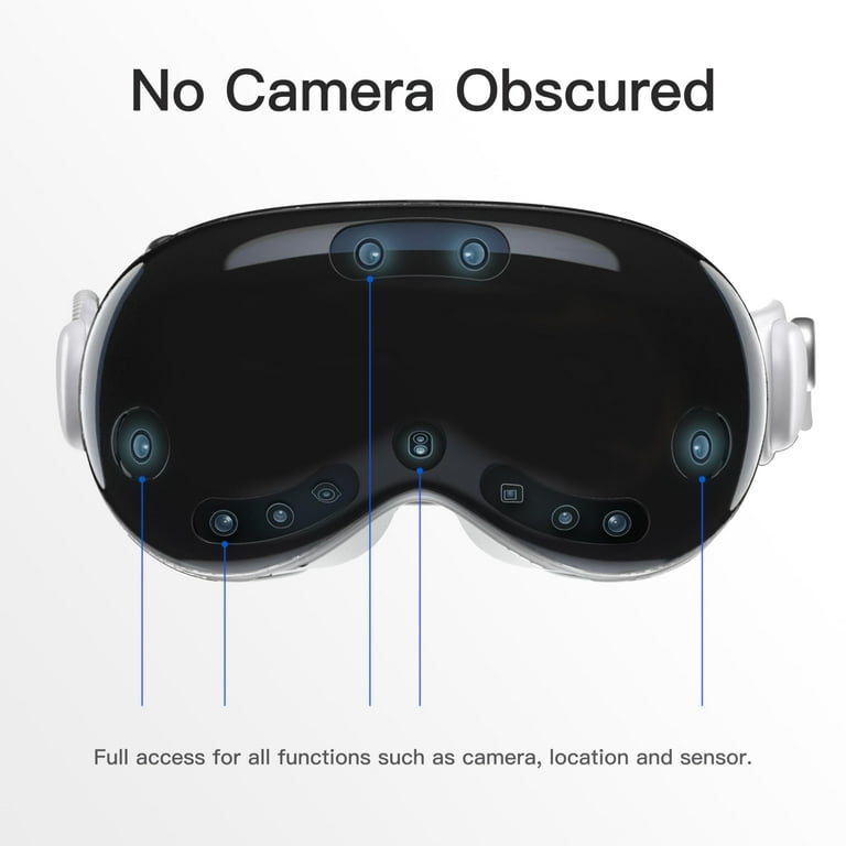 Compatible with Apple Vision Pro Case Clear, Crystal Transparent