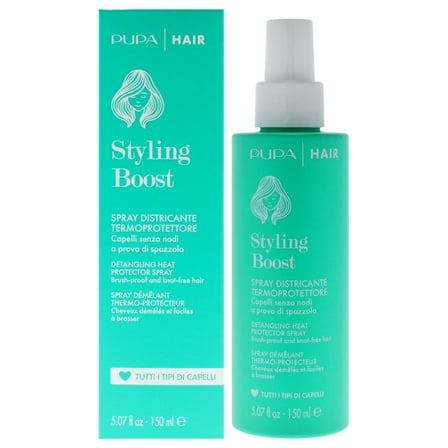 Pupa Milano Styling Boost Detangling Heat Protector Spray , 5.07 oz Spray