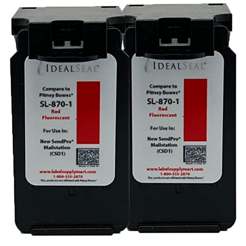 Cartucho de tinta de repuesto IDEALSEAL SL-870-1 Rojo 2 P