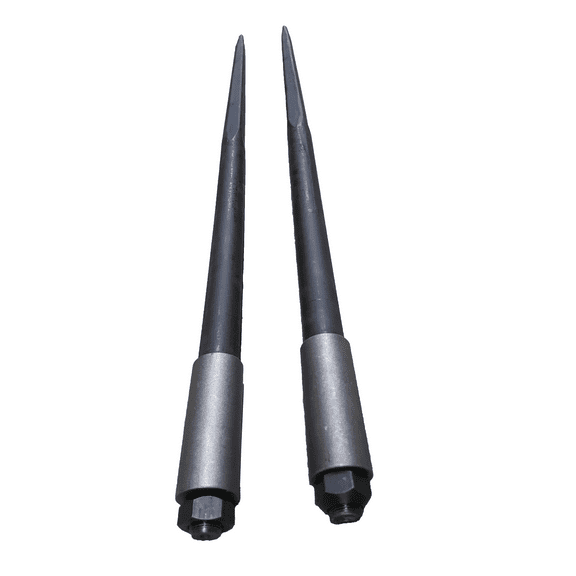 Set of 2  43"bale spike with nut and sleeve  0800110-2