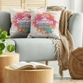 thumbnail image 5 of Ambesonne Saying Throw Pillow Cover 2 Pack, Lettering and Palms, 18", Multicolor, 5 of 7