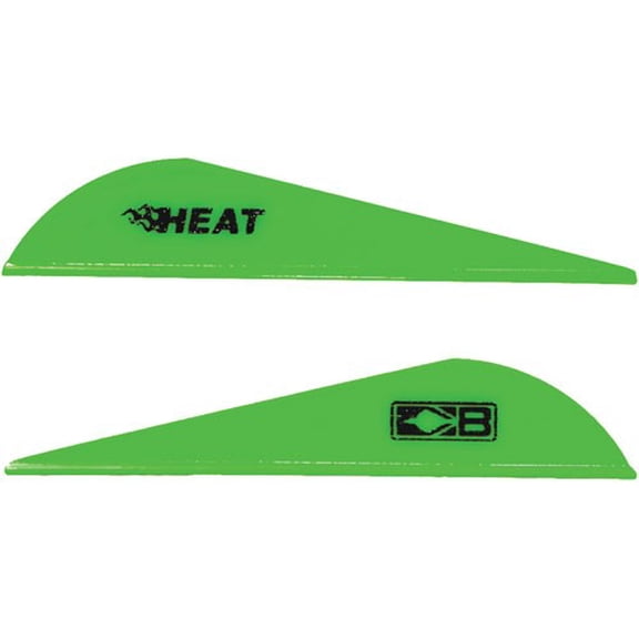 Bohning 101036NG Heat Vanes Neon Green 36-Pack 2.5" Hunting Arrow Fletches