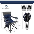 thumbnail image 3 of Oversized Portable Camping Chairs, Collapsible Outdoor Chairs with Pocket and Cup Holders, Carry Bag for Camping,Tailgates,Beach,and Sports, 3 of 6