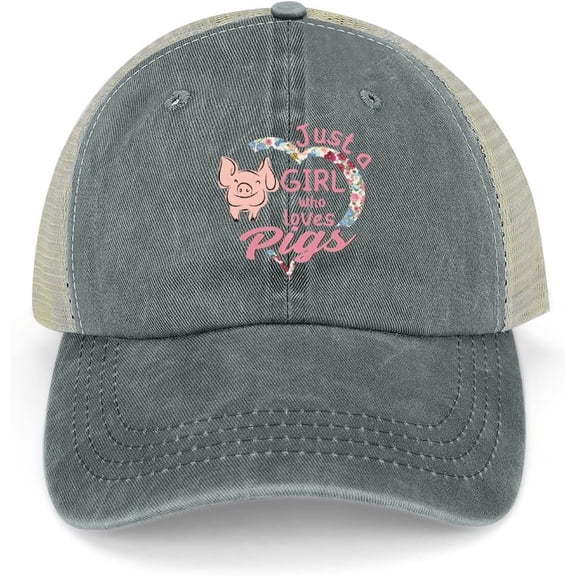 Baseball Cap Ball Caps for Women's Ball Caps Quick Dry Just A Girl Who Loves Pigs Cute Baseball Caps