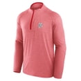 thumbnail image 2 of Men's Fanatics Red Wisconsin Badgers Mock Neck Half-Zip Pullover Jacket, 2 of 5
