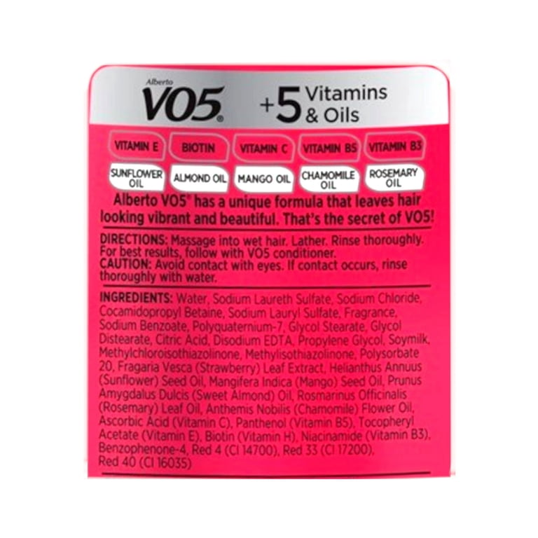 3 Pk VO5 Strawberries & Cream Moisturizing Shampoo, 15 Fl. Oz