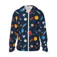 thumbnail image 1 of Fotbe Space Cartoon Chaqueta con Protección Solar UPF 50+ para Hombre y Mujer, Camisa con Capucha y Bolsillos-Medium, 1 of 7