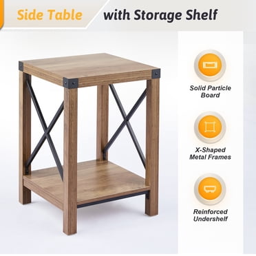 ZENY Entryway 47" SImple Style MDF Accent Console Table, Brown ...