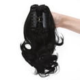 thumbnail image 4 of YOPTOP Extension de Cheveux Queue de Cheval Courte et Bouclée à Clipser, Mignonne Extension de Cheveux Synthétiques à Clipser, Noir, 12 Pouces-110g, 4 of 6