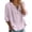 Pink, variant on Summer Tops for Women Boho Red Elbow-Length V-Neck Retro Vintage Embroidered Embroidered Blouses & Tops Red,Xl