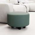 thumbnail image 3 of Lipstore Stretch Ottoman Cover Ottoman Slip On Round Room Foot Stool Stretch Green (Only Cover), 3 of 13