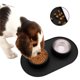 thumbnail image 2 of Productos Para Mascotas Plato Doble Para Perros Con Alfombrilla De Goma Cuenco De Acero Inoxidable Para Gatos Platos Para Mascotas Para Alimentadores Y Bebederos Para Animales Cuenco Para Animales U, 2 of 4