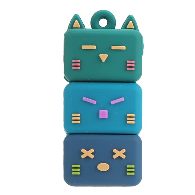 Unidad flash USB de dibujos animados USB2.0 Plug and Play de alta velocidad Ampliamente compatible Memoria de PVC duradera para PC portátil V005 03 64G