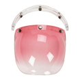 thumbnail image 4 of Visera repuesto para cascos, accesorios transparentes, fácil instalar, cubierta facial para cascos, lente para entusiastas las motocicletas. Rosa, 4 of 8