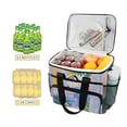 thumbnail image 2 of FORMRS Insulated Cooler Bag 24 Cans Capacity Soft Leakproof Lunch Box with Side Pockets, Seaside Boat, 2 of 7