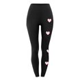 thumbnail image 4 of Valentine's Day Clearance!Tbopshirt Pants for Women,Valentines Love Print Casual Tight Bottom Fitness Exercise Elastic Yoga Pants,Womens Sweatpants Holiday Savings Deals, 4 of 4