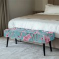 thumbnail image 2 of Uourmeti Cherry Blossom Print Soft Bench Seat Cushion Covers, Washable Poly Spandex Long Bench Seat Slipcover for Living Room Home, 2 of 9