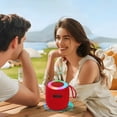 thumbnail image 6 of Portable Bluetooth Speaker with RGB Lights, Mini Subwoofer, TWS Stereo Pairing, Long Battery Life, Waterproof, for Outdoor and Party Use Red, 6 of 6