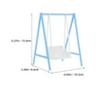 thumbnail image 2 of FUTUREORYY Mini House Swing Prop Blue PLA Interactive Play For Miniature Enthusiasts 1Pcs, 2 of 8