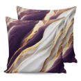 thumbnail image 7 of Outdoor Throw Pillow Cover Purple Gold White Marble Texture Waterproof Cushion Covers 2 Pack Natural Cracks Granite Stone Pillow Cases Home Decoration for Patio Garden Couch Sofa, 7 of 7