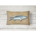 thumbnail image 2 of Carolines Treasures 8809PW1216 Speckled Trout Canvas Fabric Decorative Pillow, 12H x16W, multicolor, 2 of 3