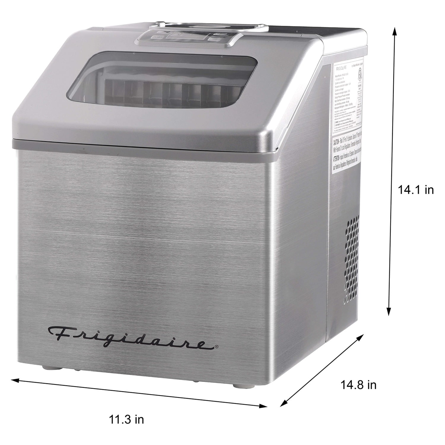 Frigidaire 40 Lbs. per Day Freestanding Ice Maker, Silver