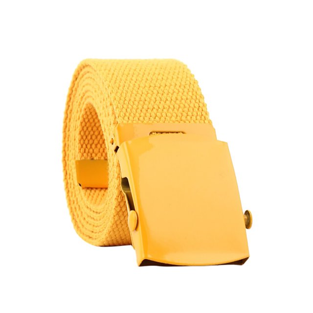CEHVOM Unisex Automatic Fashion Nylon Belt Buckle Fans Canvas Solid Color Belt