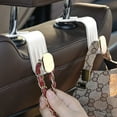 thumbnail image 2 of Yonrjhukm Car Seat Back Hooks, Multi-functional Storage Hanger for Bags and Purses, Durable ABS Material, Easy Installation, High Capacity Organizer for Car Interior, 2 of 3