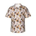 thumbnail image 1 of Fotbe Cute Cats Camisa Hawaiana para Hombre Unisex – Camisa Casual de Verano con Botones de Manga Corta de Algodón y Lino,XX-Large, 1 of 7