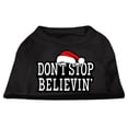 thumbnail image 4 of Christmas Screenprinted Dog Shirt, "Don't Stop Believin", 4 of 10
