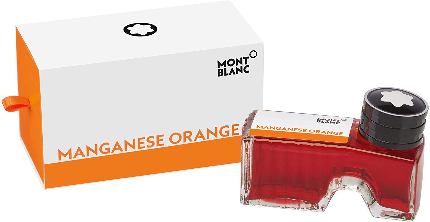 Montblanc Fountain Pen Refill, Ink Bottle 60ml, Manganese Orange