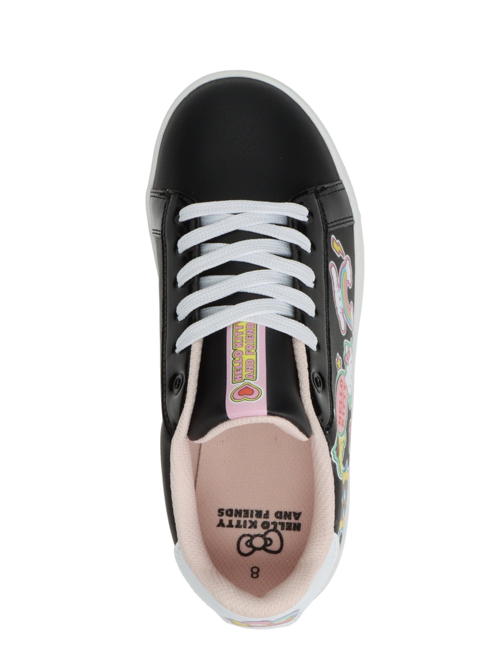 Hello Kitty® And Friends by Sanrio® Women's Black Casual Court Sneakers