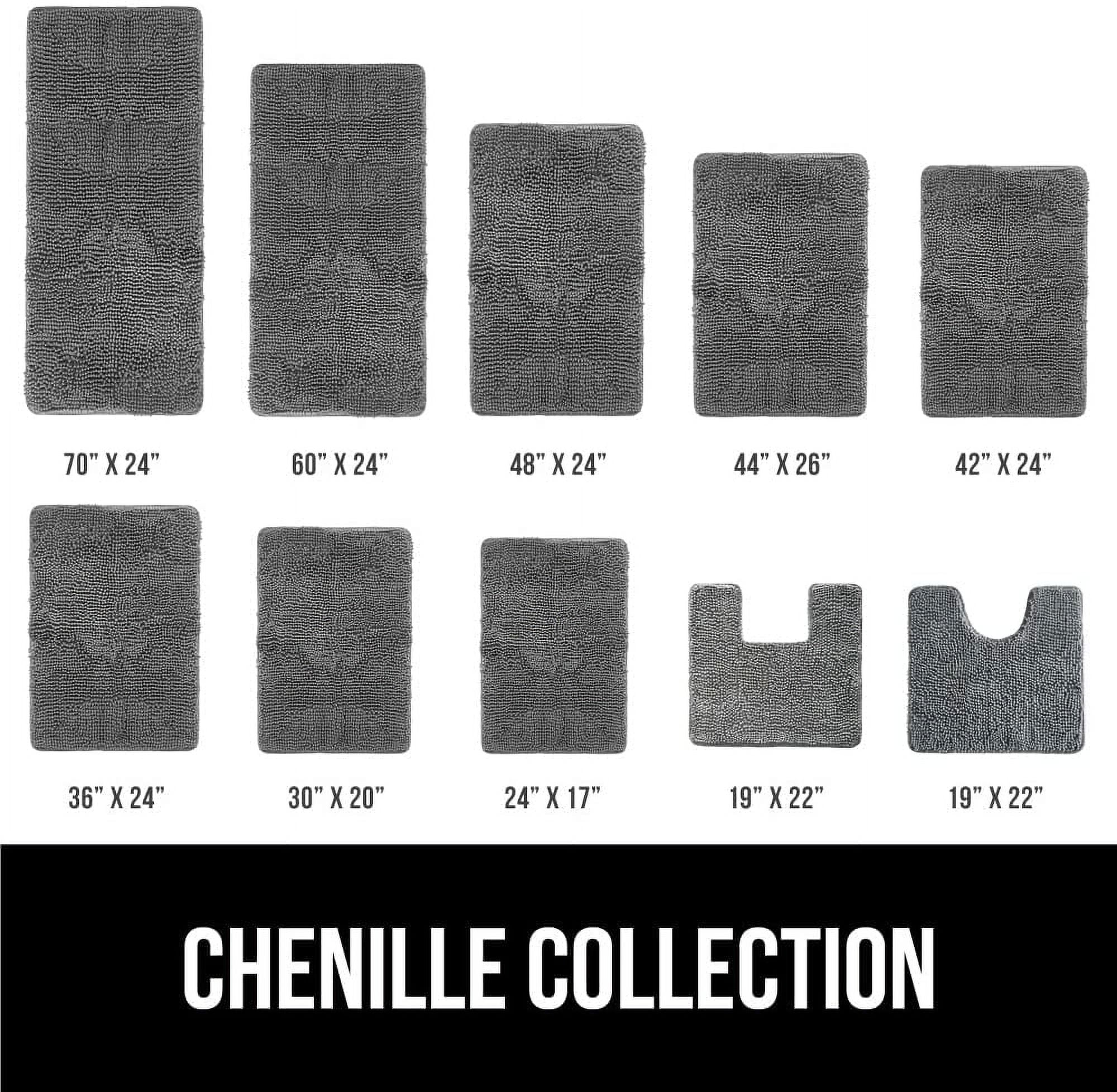 Gorilla Grip Original Luxury Chenille Bathroom Rug Mat, 30x20