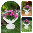 thumbnail image 2 of KAKOWELY 4pcs Wedding Flower Container European Style Plastic Planter Roman Flowerpot,6.3"X6.3"X5.71", 2 of 5