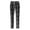 Black, variant on IROINNID Men's Pants Relaxed Cigarette Plaid Pattern Lace-Up Pencil Pants Stripes Elastic Waist Pants
