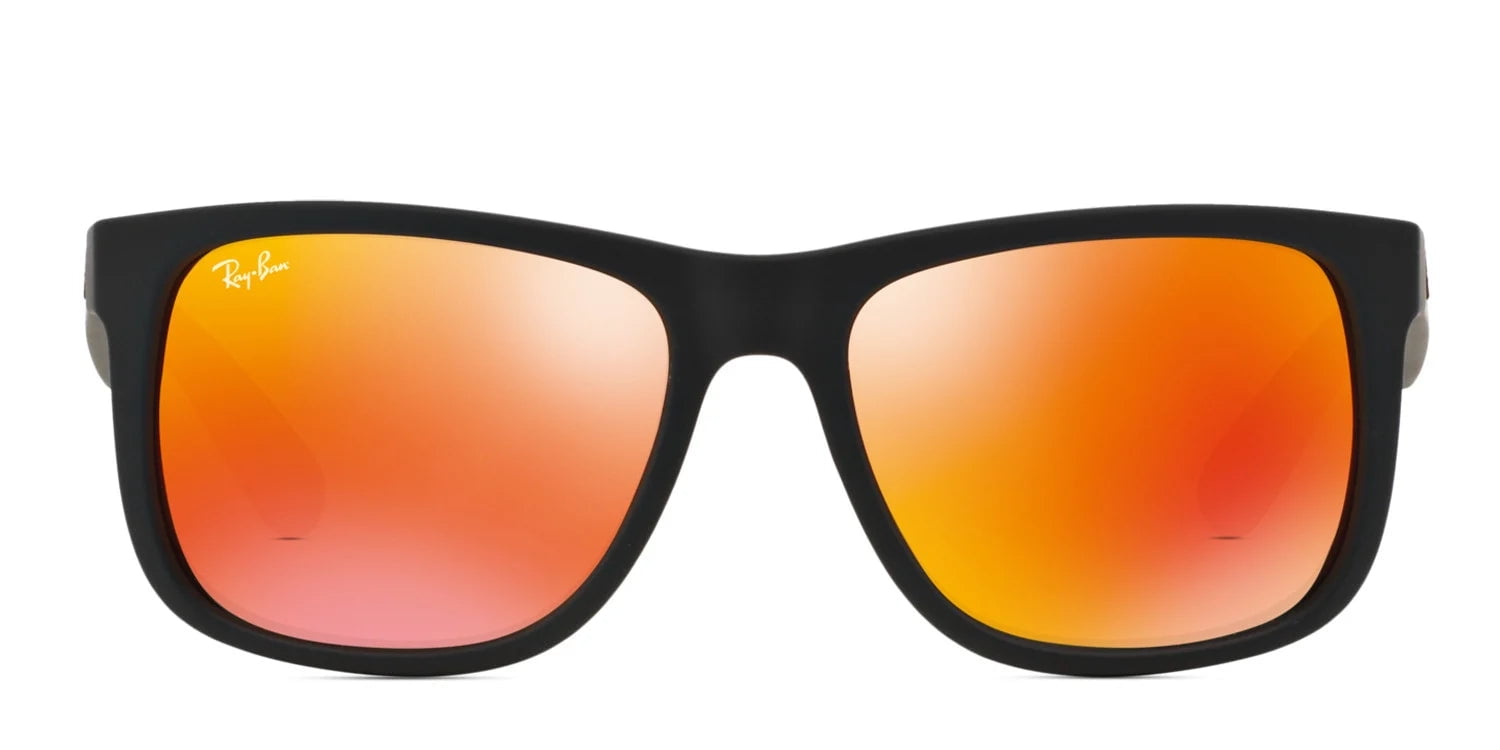 Ray-Ban Mirrored Justin RB4165-622/6Q-51 Black Wayfarer Sunglasses