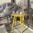 thumbnail image 5 of Grand patio Round Patio Coffee Table 2PC Weather Resistant Nesting Tables Including One Large Side Table and One Small End Table, Yellow, 5 of 14