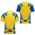thumbnail image 4 of Disfraz de cosplay de Deadpool 3, camisetas de verano con estampado 3D para hombre, camisetas de compresión de manga corta con estampado de Wade Winston Wilson, 4 of 5