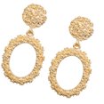 thumbnail image 4 of Women Round Circle Dangle Earring Flower oval dangle Girl Flower Exaggerated Oval Ear Drop Earring Jewelries, 4 of 5