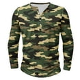 thumbnail image 1 of Birdeem Chemises pour Hommes à Manches Longues Boutonnées Chemises pour Hommes à Imprimé Camouflage à Boutons Décontractées à Manches Longues Blouses à Col Rond Chemises pour Hommes à Manches Longues Décontractées, 1 of 4