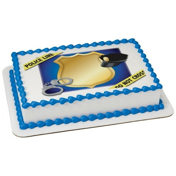 Police Officer Birthday Cake Topper, by Whimsical Practicality