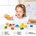 thumbnail image 3 of Jeexi Montessori Toys for 18+ Months Old - Toddlers Wooden Sorting and Stacking Toys for Baby Boys and Girls - Shape Sorter and Color Stacker Preschool Kids Wood Gifts, Christmas Stocking Stuffers, 3 of 9