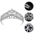 thumbnail image 2 of KAKOWELY Tiara de novia delicada con diamantes de imitación, corona para boda, tiara para novia, tiara para niña, 2 of 5