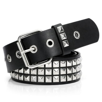 XIATIAN Studded Belt Metal Punk Rock Rivet Belts for Women/Men