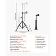 thumbnail image 5 of KFFKFF Heavy-Duty Bike Repair Stand, 66 lb Capacity with Adjustable Height (32.8-56.6 in) & Magnetic Tool Tray, Foldable Maintenance Rack for Home or Shop Use, Suitable for Mountain and Road Bikes, 5 of 9
