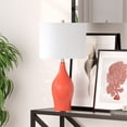 thumbnail image 2 of Henn&Hart 14" Coral Porcelain/Fabric Table Lamp, 2 of 9