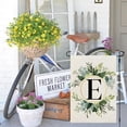 thumbnail image 3 of Crowned Beauty Monogram Letter E Garden Flag Floral 12x18 Inch Double Sided for Outside Small Burlap Family Last Name Initial Yard Flag CF767-12, 3 of 13