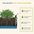 thumbnail image 6 of Aoodor 16.5" Galvanized Self-Watering Raised Garden Bed with Drainage-Beige, 6 of 8