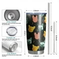 thumbnail image 6 of 20 Oz Music Bulldog Coffee Tumbler Double Wall Insulated Stainless Steel Water Bottle | Metal Reusable Thermoses Flask with Cup Cap | Leak & Sweat Proof with Anti-Dust Lid, 6 of 7
